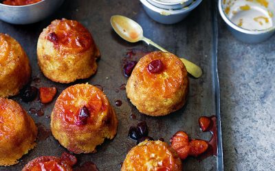 Clementine sponges with cranberry sauce recipe
